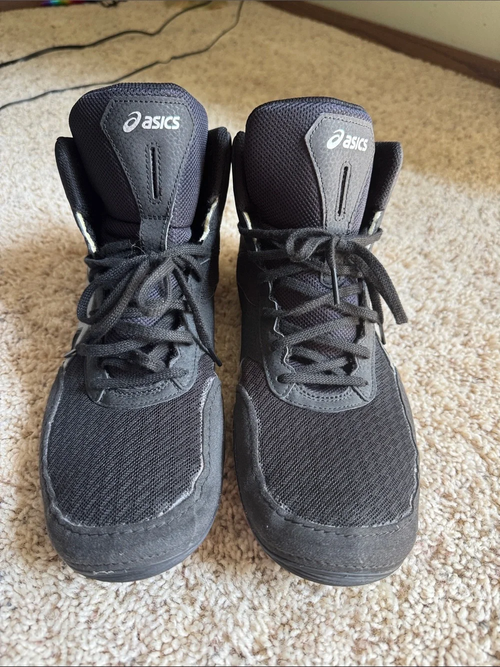 ASICS Black Men's Wrestling Sneakers